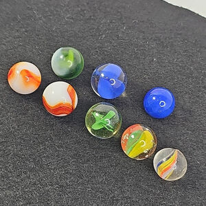 8 Vintage Marbles As Shown